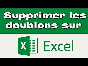 Comment supprimer les doublons dans Excel