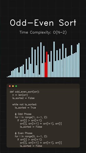 Visualizing Odd-Even Sort in Python 🧱