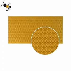 [Hot Item] Yellow Beehive Beeswax Coated Plastic Super Frame Bee Foundation Sheet