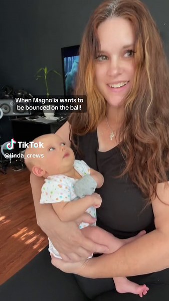 Girl Bouncing on Yoga Ball TikTok