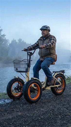 The sixthreezero Reverse Fat Tire Etrike is a unique three wheel ebike with a tilting front end steering for balanced agility. #etrike | Sixthreezero Bicycle Co.
