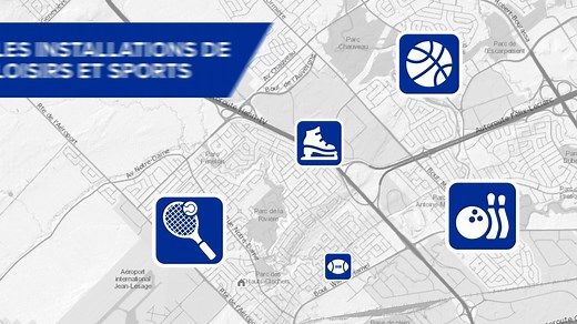 Connaissez-vous la carte interactive de la Ville? Elle vous permet de : > Localiser les installations de loisirs > Connaître les entraves à la circulation en cours > Visualiser les pistes cyclables et circuits de tranport en commun Et plus encore! Bravo et merci aux étudiants en Graphisme (DEC technique, Cégep de Sainte-Foy) pour la réalisation de cette animation! | Ville de Québec