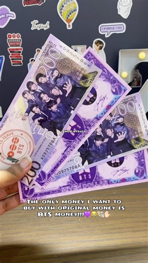 Custom order of BTS CURRENCY!!!💜🎀#fyp #explore #bts #kpopshop #pakistan