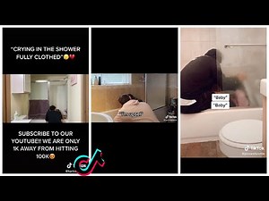 Fake Crying in the Shower With Water Running Prank and See Boyfriend's Reaction TikTok Compilation