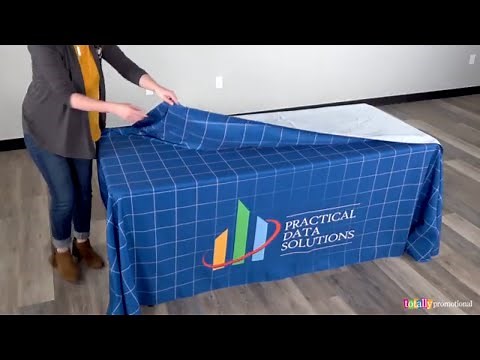 How to Fold a Trade Show Table Cover to Reduce Wrinkles