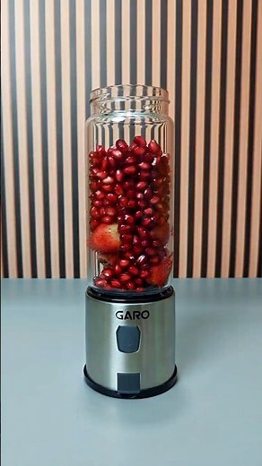 Strawberry Pomegranate Juice 🍓🍹in Portable Blender #shorts #asmr