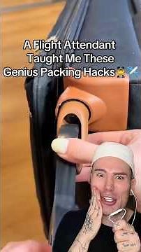GENIUS TRAVEL PACKING HACKS!😱 #travelshorts #travelblogger #lifehack #travelhacks #packing