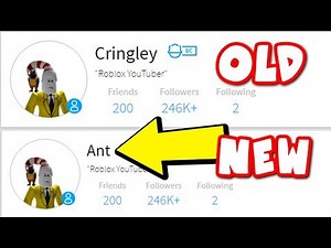 CHANGING MY ROBLOX NAME TO ANT