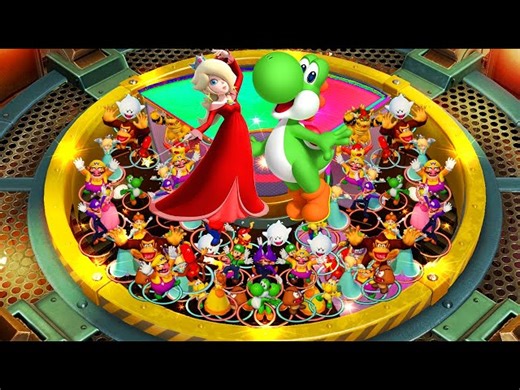 Super Mario Party - Yoshi & Rosalina vs. All Boss