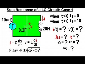 Electrical Engineering: Ch 9: 2nd Order Circuits (55 of 76) Step Response of a LC Circuit: Case 1