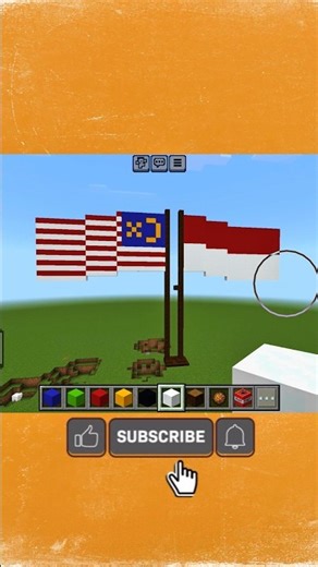 make the most beautiful Malaysian flag #minecraft #malaysia #viralvideo #shorts #tranding #shortv...