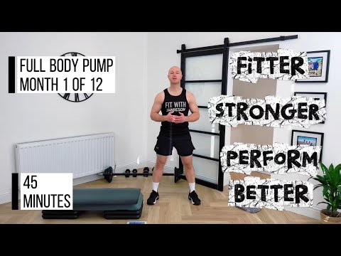 45 Minute Full Body PUMP Workout [Month 1 of 12]