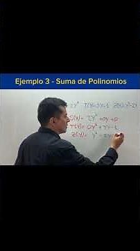 Ejemplo 3 SUMA de Polinomios