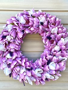 Purple Tulip Front Door Wreath, Spring Wreath, Easter, Front Door, Purple, Pink Wreath, Mother’s Day - Etsy Australia