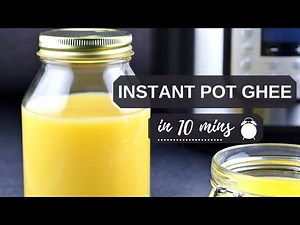 INSTANT POT GHEE (10 min recipe) with fool-proof VISUAL CUES | Homemade Ghee from Unsalted Butter