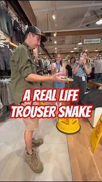 Real Life Trouser Snake #diamondpython #snakerelocation
