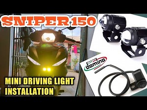 SNIPER 150 MINI DRIVING LIGHT INSTALLATION || USING DOMINO 3WAY SWITCH || JAYRIDES TV