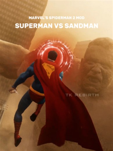 Superman vs Sandman #gameplay#Superman #gaming #popular #trending #peak #fyp #aura #PS6