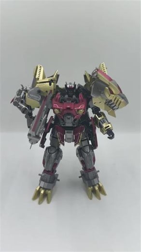 藏玩阁\"英雄级\"应龙卫第四位成员\"帝威\" 详细评测以及变形讲解（人变龙，龙变合体躯干）#变形金刚 #合体金刚 #玩具 #模玩 #评测