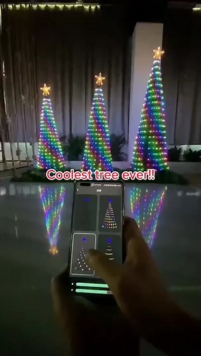 Coolest Christmas Trees ever! 🎄 #fyp #christmas #christmastree #christmaslights #holidays #lights