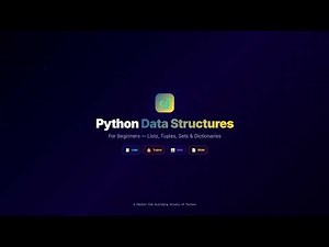 What is Python's Data Structures? A Complete Beginner's Guide with Animation and Note
