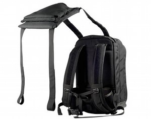 This DEVCORE plate carrier deploys a rifle plate from a backpack in seconds