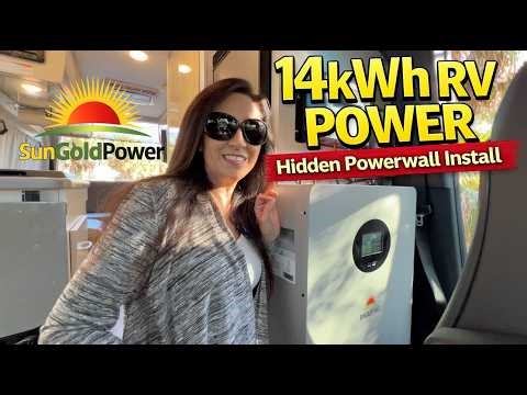 This Has Never Been Done Before: Installed a POWERWALL in a B-Class RV!