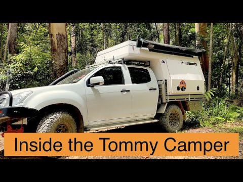 INSIDE the TOMMY CAMPER on a stormy night. Overlanding Australia, Wayne Groomes