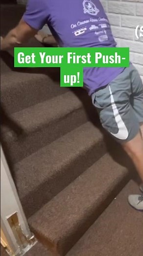 How to do Stair Pushups for Beginners #shorts