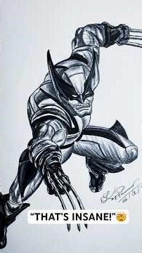 ⚡ “This Wolverine Transformation Will Blow Your Mind!” #shorts #youtube #youtubeshorts #art #drawing