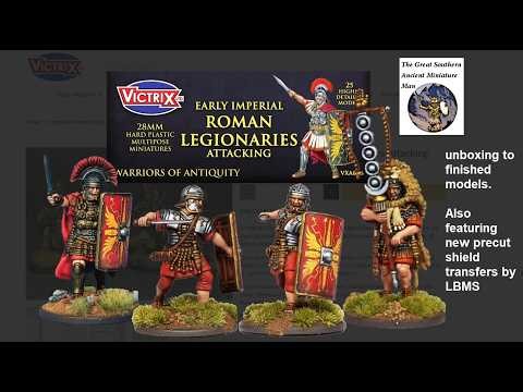 Victrix Early Imperial Romans, Attaching Reiew of 28mm miniatures set