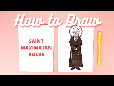 How to Draw Saint Maximilian Kolbe Step-by-Step Catholic Art Tutorial