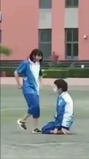 Bullying humiliation: boy was forced by girls to kneel and walk like a dog