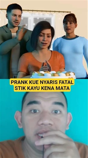 Cake Smash Prank Gone Wrong! Stik Kayu Tusuk Mata — Nyaris Buta #shortvideo #shorts