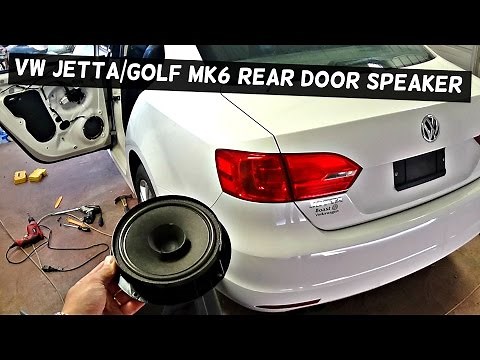 VW JETTA MK6 REAR DOOR SPEAKER REMOVAL REPLACEMENT | VW GOLF MK6