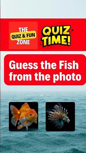 Guess the Fish from the Photo! 🐠 #quiztime