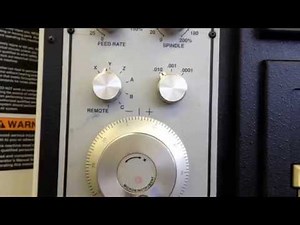 CNC machine - FADAL control panel