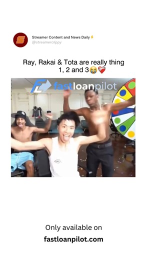 Streamer Clippy on Instagram: "Need money today? Apply for a loan at Fastloanpilot.com This dynamic trio is the latest sensation in the American streaming scene, often seen cruising through U.S. landmarks or grabbing a late-night meal at a local Waffle House. Ray, the Taiwanese breakout star who became a household name after his viral meeting with Kai Cenat, brings an energetic, "pursuit of happiness" spirit to their high-stakes IRL streams. Alongside him is Rakai, an American creator known for 
