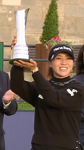 21K views · 1.7K reactions | Adding more hardware to a Hall of Fame collection.  Lydia Ko accepts the AIG Women’s Open trophy from AIG CEO Peter Zaffino. | Golf Channel | Facebook