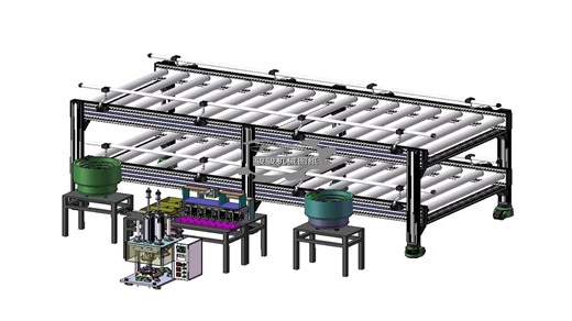 永磁生产线设备设计3D模型图纸下载_机械数模资料