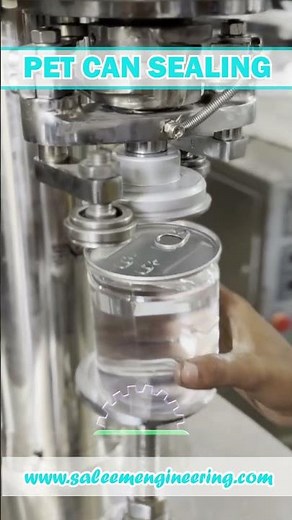 PET Can Sealing Machine | 99mm Plastic Can Sealing Demo