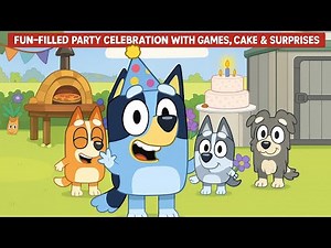 "Bluey's Birthday Bash! | Fun-Filled Party Celebration with Games, Cake & Surprises"