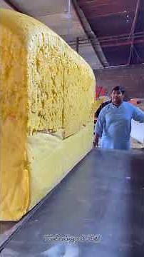 Polyurethane Foam Sheet step-by-step complete process #factory #massproduction