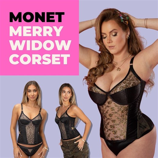 Monet Merry Widow Corset Pattern With Bra Cups (PDF Pattern) - Etsy