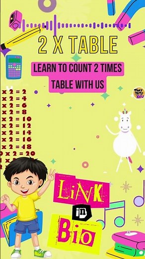 2 Times Table Song | Times Table Songs | Multiply by 2 | Times Table Fun | Number Fun (TinyTotzKidz)