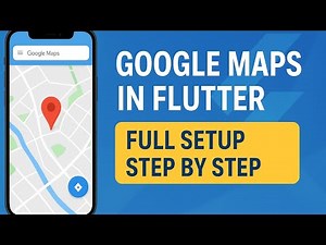 How to integrate Google Maps in Flutter? Step by step google maps integration tutorial 2025