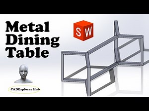 Crafting a Metal Dining Table stand in SolidWorks