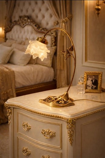 Antique Art Nouveau Bronze Table Lamp – Genuine Bronze – Vintage Bedside Lamp – 40 Cm - Etsy