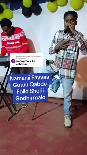 Gammee Garomaa latii B reply: Gammee balchaa and olii negesa