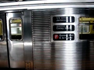 R32 And R40 F train at west 8th street